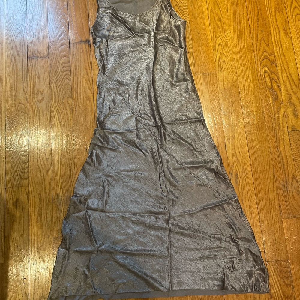 Elegant Gray Sleeveless Dress